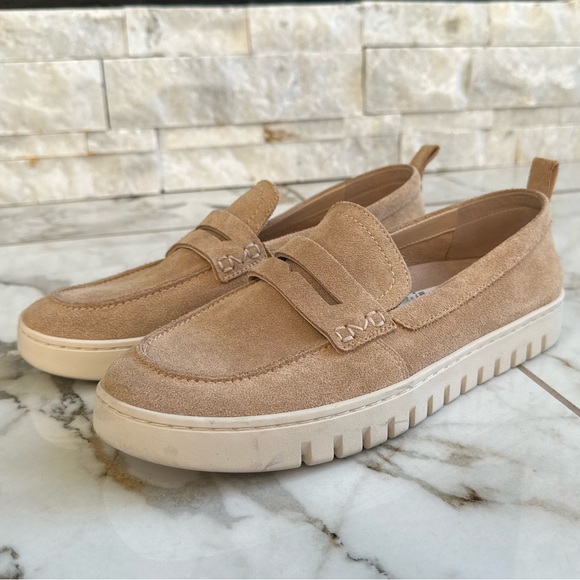 Vionic Beige Suede Loafers - Picture 2 of 4